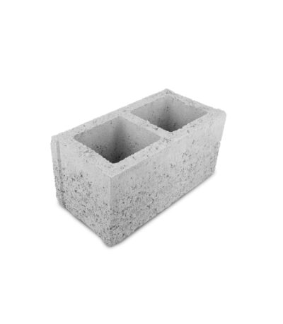 8" Hollow Concrete Two Cavity Block - Image 1